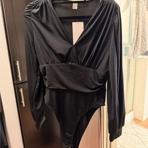 Black Women's Bodysuit Top